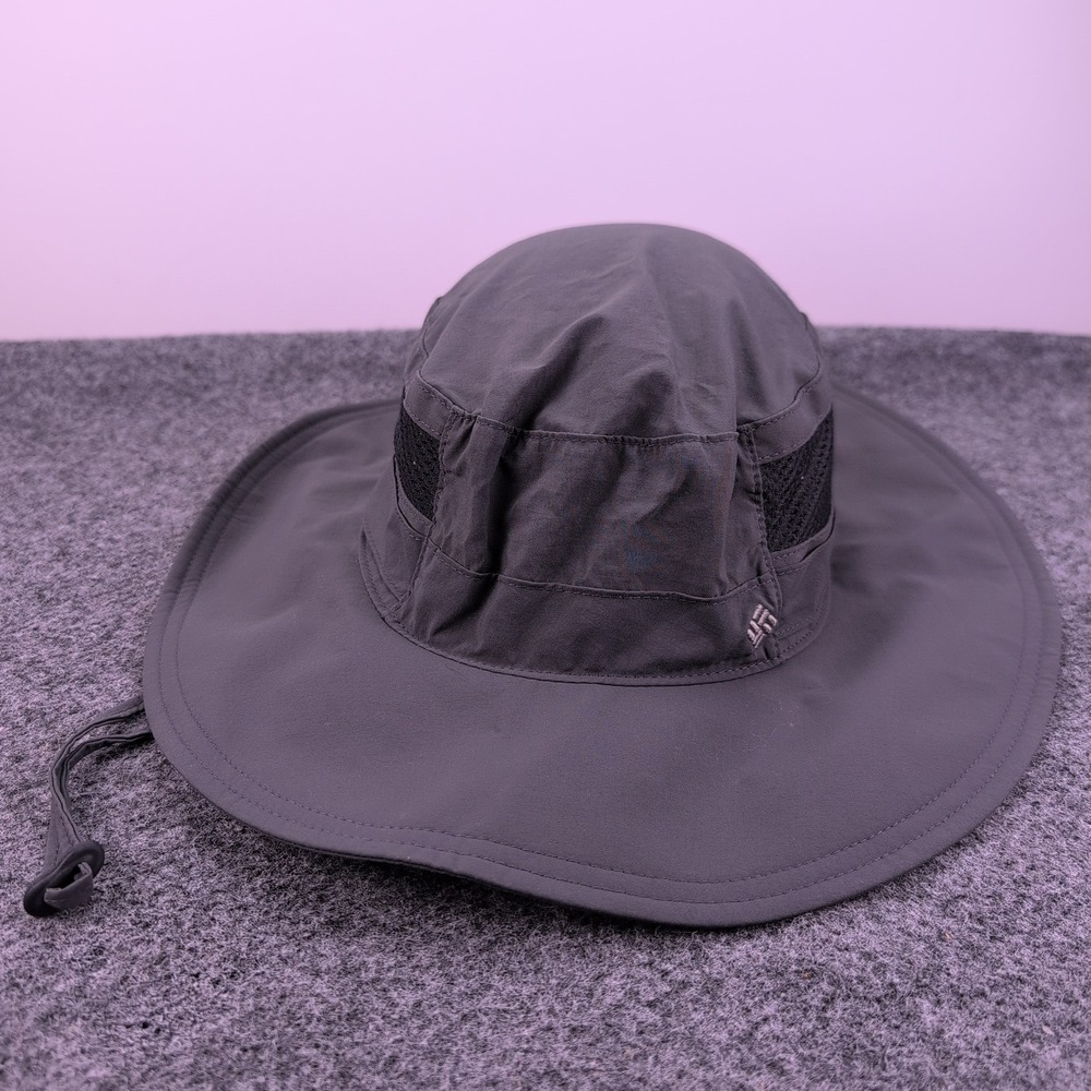 Columbia Bora Bora Booney Sun Hat Unisex O/S Grey Hiking Fishing Wide Brim Mesh